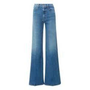 NWT Mother the hustler roller wide leg high rise denim jean